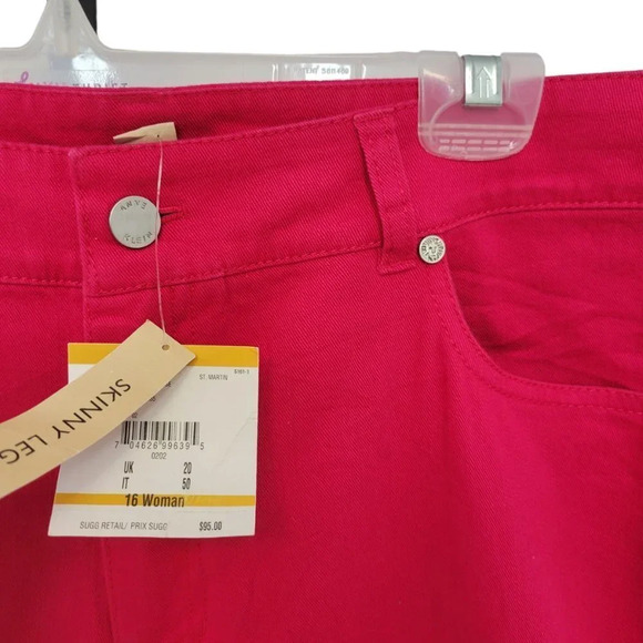 Anne Klein Pink Skinny  Jeans - Picture 3 of 6